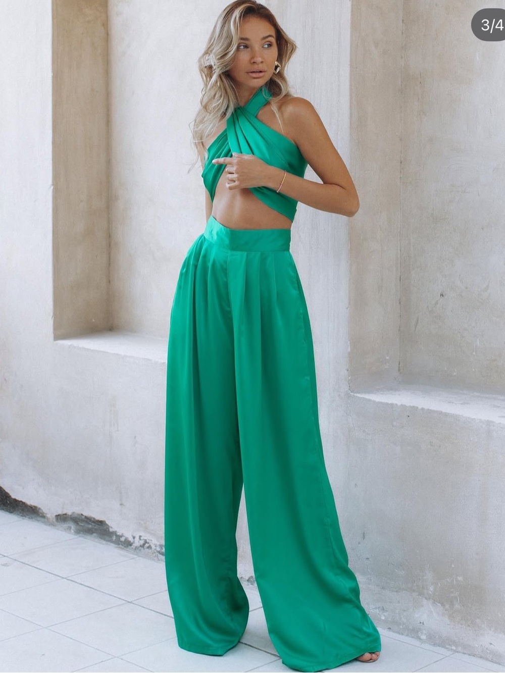 Chic Le Frique Theola Set Brand New (NWT) - Emerald
